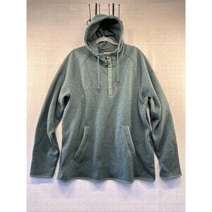 ASCEND HOODIE EXPEDITION WOMENS 2XL FLEECE HEATHERED GREEN LONG SLEEVE PULLOVER